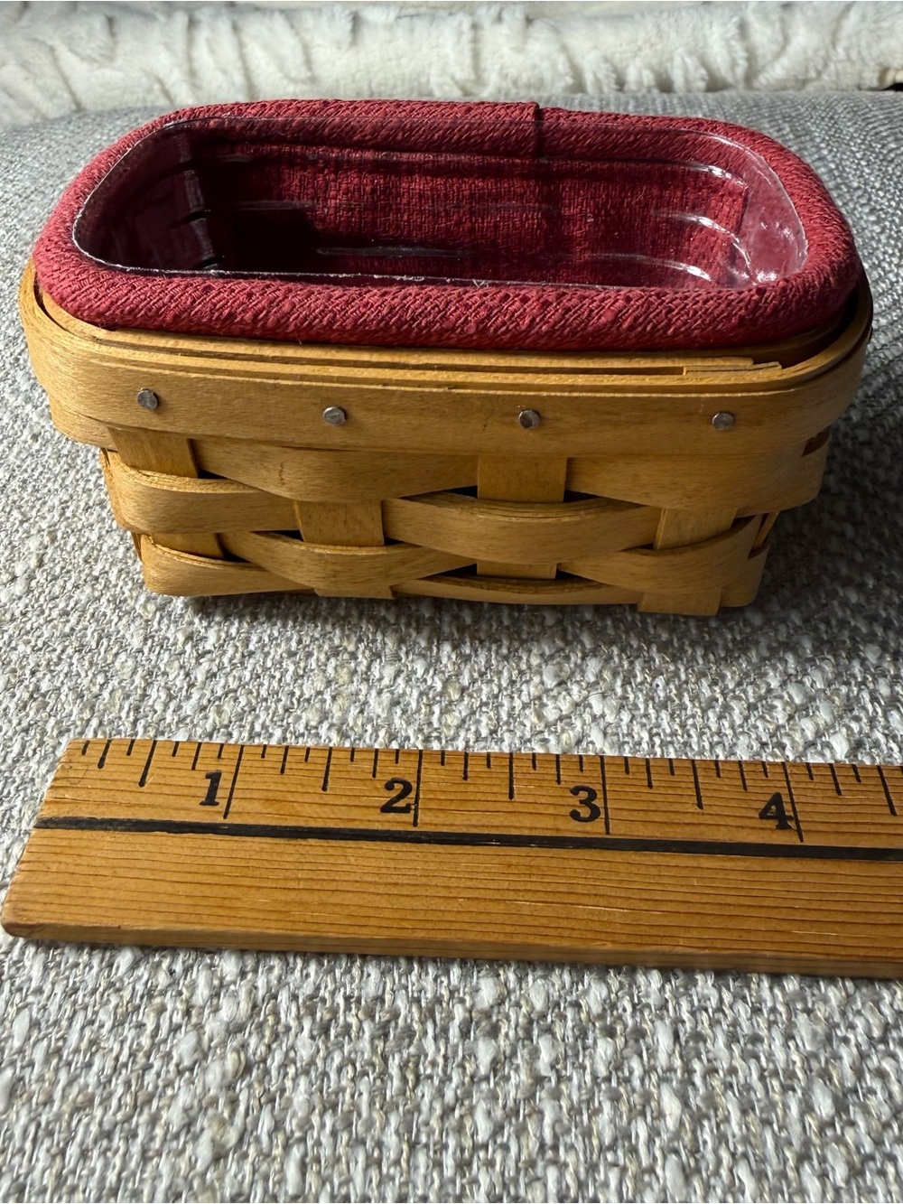 Longaberger Business Card Basket 2004 RARE With Handout Pamphlet